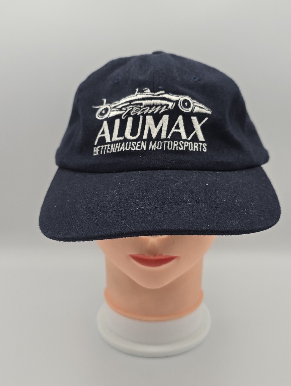 Vintage Team Alumax Bettenhausen Motorsports Navy Blue Adjustable Strapback Hat